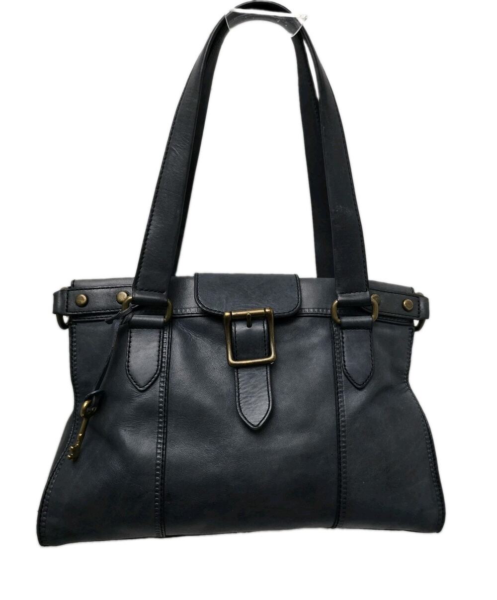 FOSSIL VINTAGE REVIVAL EAST WEST SATCHEL BLUE GREY LEATHER ZB5410